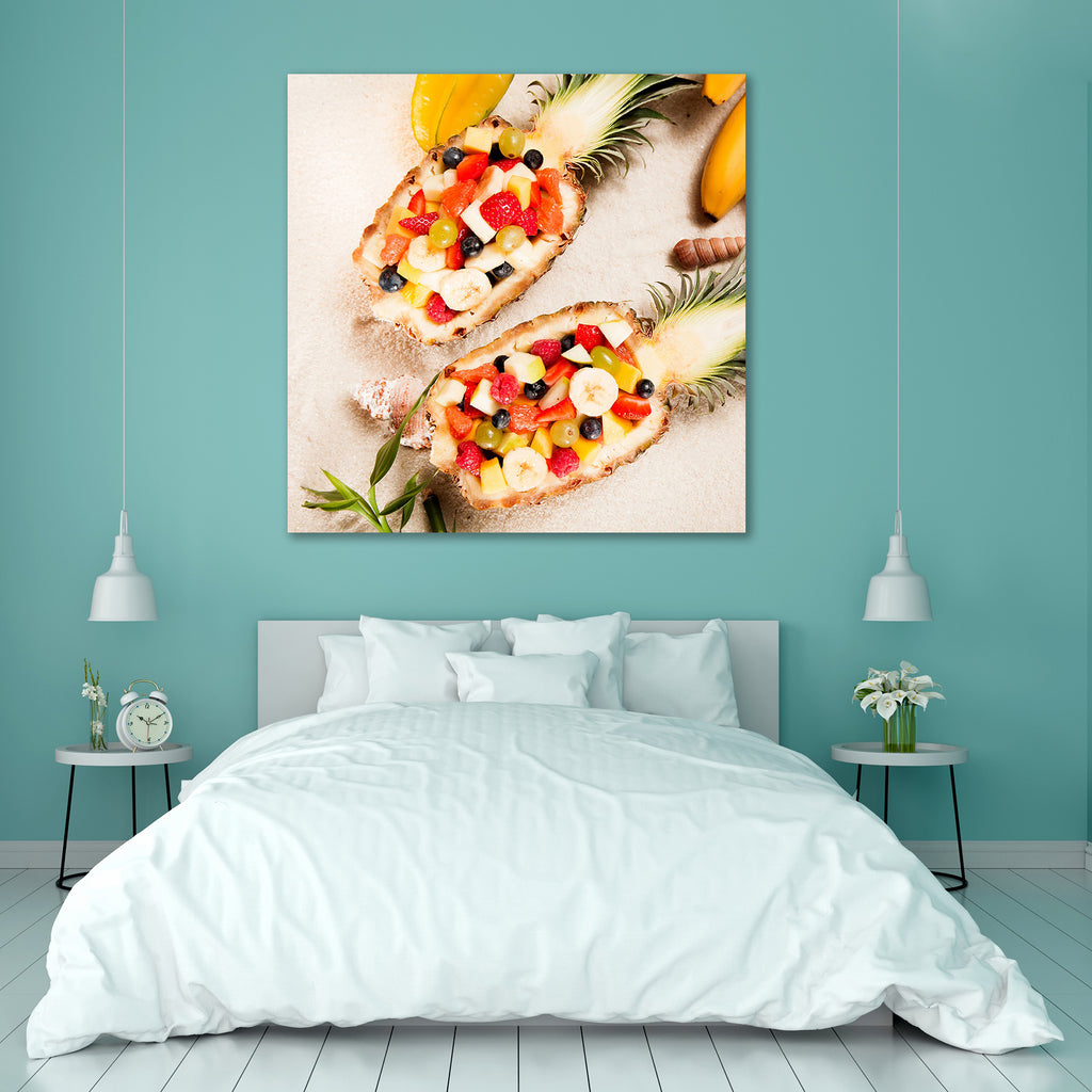 Tropical Fruits in Hollowed Out Pineapple Peel & Stick Vinyl Wall Sticker-Laminated Wall Stickers-ART_VN_UN-IC 5006643 IC 5006643, Cuisine, Food, Food and Beverage, Food and Drink, Fruit and Vegetable, Fruits, Tropical, Wine, in, hollowed, out, pineapple, peel, stick, vinyl, wall, sticker, apple, assorted, banana, berry, blueberries, cocktail, colorful, delicious, dessert, different, fresh, freshness, fruit, fruity, grapes, green, healthy, mango, new, nutrition, orange, organic, overhead, raspberries, raspb