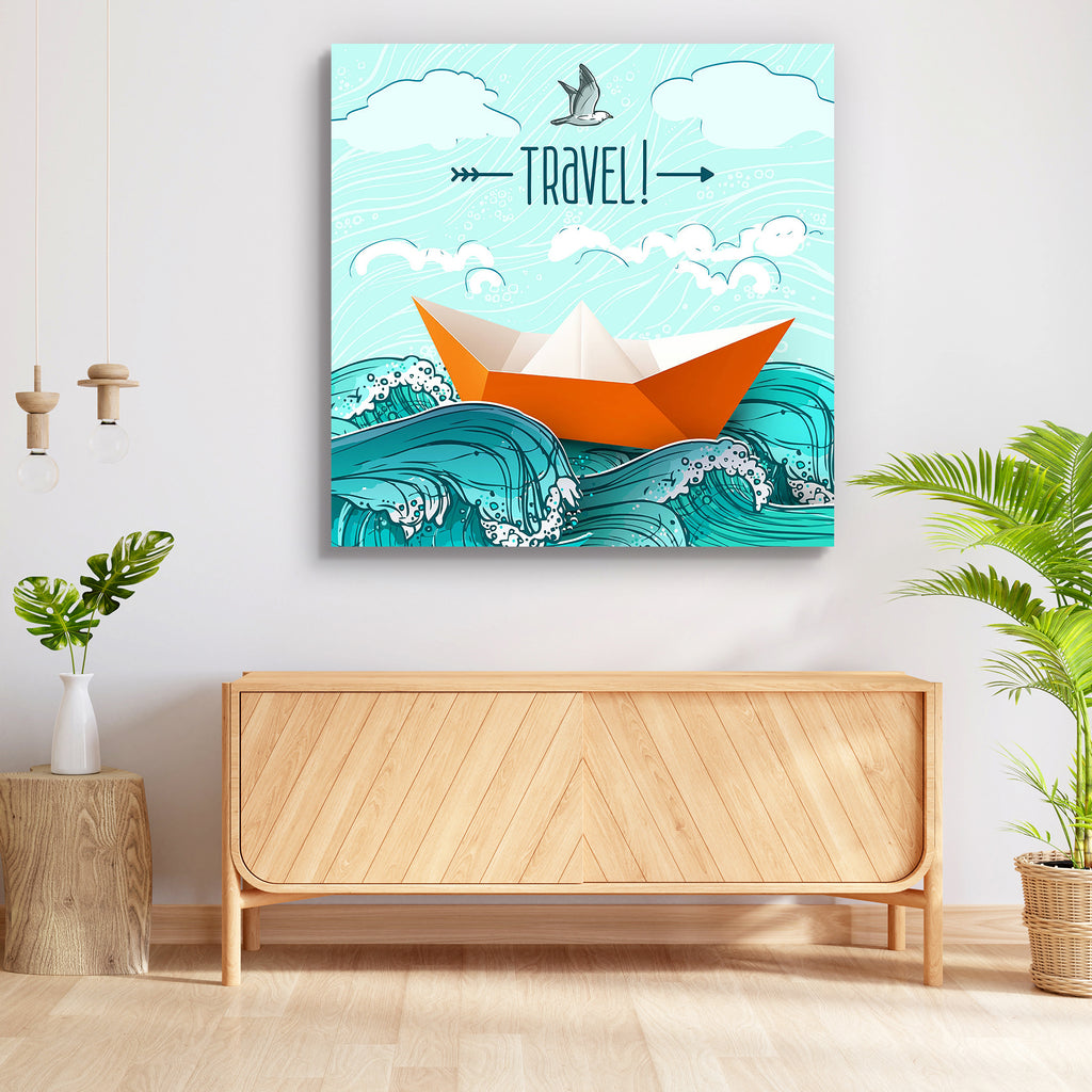 Origami Paper Ship On Sea Waves Peel & Stick Vinyl Wall Sticker-Laminated Wall Stickers-ART_VN_UN-IC 5006644 IC 5006644, Art and Paintings, Automobiles, Birds, Boats, Decorative, Illustrations, Nature, Nautical, Scenic, Signs, Signs and Symbols, Sketches, Sports, Transportation, Travel, Typography, Vehicles, origami, paper, ship, on, sea, waves, peel, stick, vinyl, wall, sticker, boat, shipping, storm, layout, ships, wave, art, artwork, background, bird, blue, cloud, cover, curl, decoration, design, doodle,