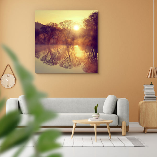 Sunrise Over The Pond Peel & Stick Vinyl Wall Sticker-Laminated Wall Stickers-ART_VN_UN-IC 5006669 IC 5006669, Landscapes, Nature, Rural, Scenic, Sunrises, sunrise, over, the, pond, peel, stick, vinyl, wall, sticker, for, home, decoration, beams, calm, colorful, countryside, dawn, early, fog, foggy, forest, gold, haze, horizon, lake, landscape, light, mirror, mist, morning, rays, reflection, shine, silhouette, spring, summer, sun, sunbeams, sunlight, sunny, sunrays, sunshine, tree, view, vivid, water, woodl