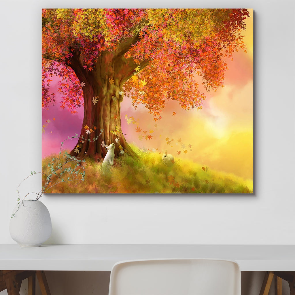 Big Tree & Two Rabbits Peel & Stick Vinyl Wall Sticker-Laminated Wall Stickers-ART_VN_UN-IC 5006695 IC 5006695, Animals, Art and Paintings, Baby, Books, Children, Digital Art, Fantasy, Illustrations, Kids, Mountains, Nature, Scenic, Seasons, big, tree, two, rabbits, peel, stick, vinyl, wall, sticker, animal, autumn, background, colors, day, digital, art, fantastic, funny, grass, happy, hill, imagination, innocence, leaves, meadow, photo, manipulation, plants, rabbit, season, sky, story, book, artzfolio, wal