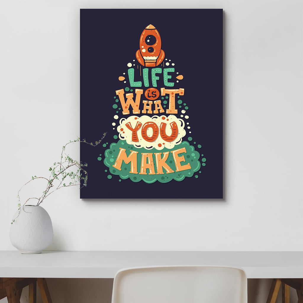 Life Is What You Make Peel & Stick Vinyl Wall Sticker-Laminated Wall Stickers-ART_VN_UN-IC 5006702 IC 5006702, Ancient, Art and Paintings, Calligraphy, Decorative, Digital, Digital Art, Graphic, Hipster, Historical, Illustrations, Inspirational, Medieval, Modern Art, Motivation, Motivational, Quotes, Retro, Signs, Signs and Symbols, Text, Typography, Vintage, life, is, what, you, make, peel, stick, vinyl, wall, sticker, art, background, banner, card, concept, decor, decoration, design, dream, emotion, expre