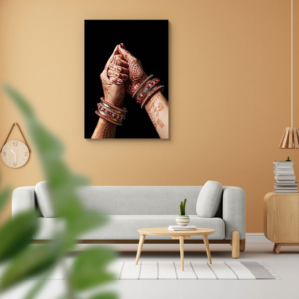Woman Hands With Henna In Shell Mudra Peel & Stick Vinyl Wall Sticker-Laminated Wall Stickers-ART_VN_UN-IC 5006726 IC 5006726, Art and Paintings, Black, Black and White, Culture, Ethnic, Festivals, Festivals and Occasions, Festive, Health, Hinduism, Indian, Love, Paintings, Religion, Religious, Romance, Signs, Signs and Symbols, Symbols, Traditional, Tribal, Wedding, World Culture, woman, hands, with, henna, in, shell, mudra, peel, stick, vinyl, wall, sticker, for, home, decoration, art, background, bangles