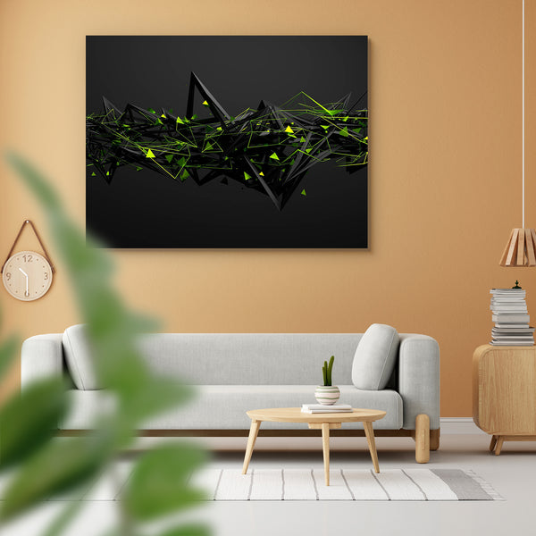 Futuristic Chaotic Structure Peel & Stick Vinyl Wall Sticker-Laminated Wall Stickers-ART_VN_UN-IC 5006749 IC 5006749, 3D, Abstract Expressionism, Abstracts, Black, Black and White, Eygptian, Geometric, Geometric Abstraction, Modern Art, Patterns, Science Fiction, Semi Abstract, Signs, Signs and Symbols, Space, Triangles, futuristic, chaotic, structure, peel, stick, vinyl, wall, sticker, for, home, decoration, abstract, high, tech, background, matrix, shape, technology, abstrac, shapes, pattern, green, lines