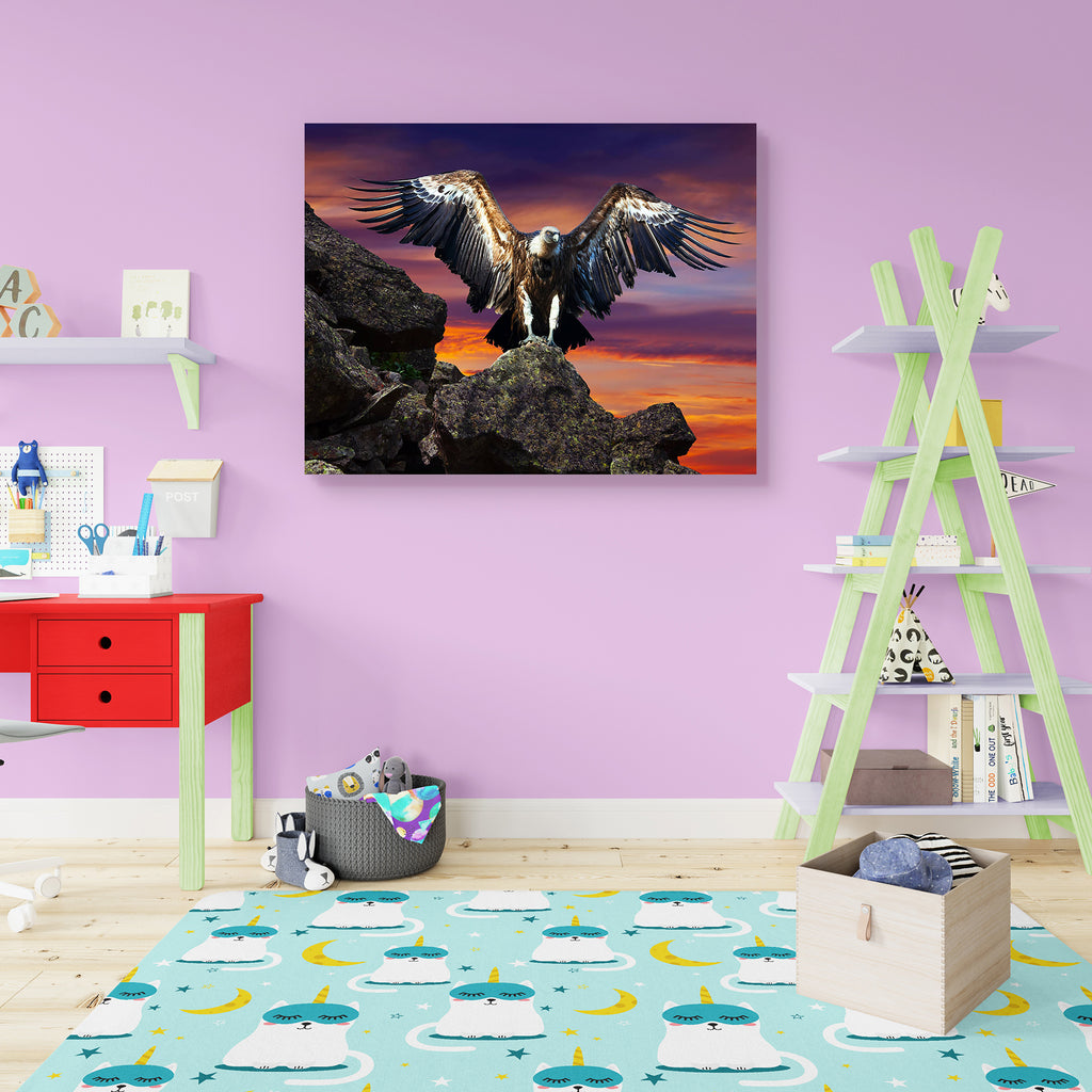Condor Sitting On Stone Peel & Stick Vinyl Wall Sticker-Laminated Wall Stickers-ART_VN_UN-IC 5006750 IC 5006750, Animals, Birds, Marble and Stone, Nature, Scenic, Sunsets, Wildlife, condor, sitting, on, stone, peel, stick, vinyl, wall, sticker, active, animal, bird, cloudy, dawn, dramatic, eagle, falcon, feather, feathers, flight, fly, flying, freedom, full, length, griffin, griffon, orientation, predator, rising, scavenger, serious, sky, sunset, vulture, wild, wing, wings, wingspan, artzfolio, wall sticker