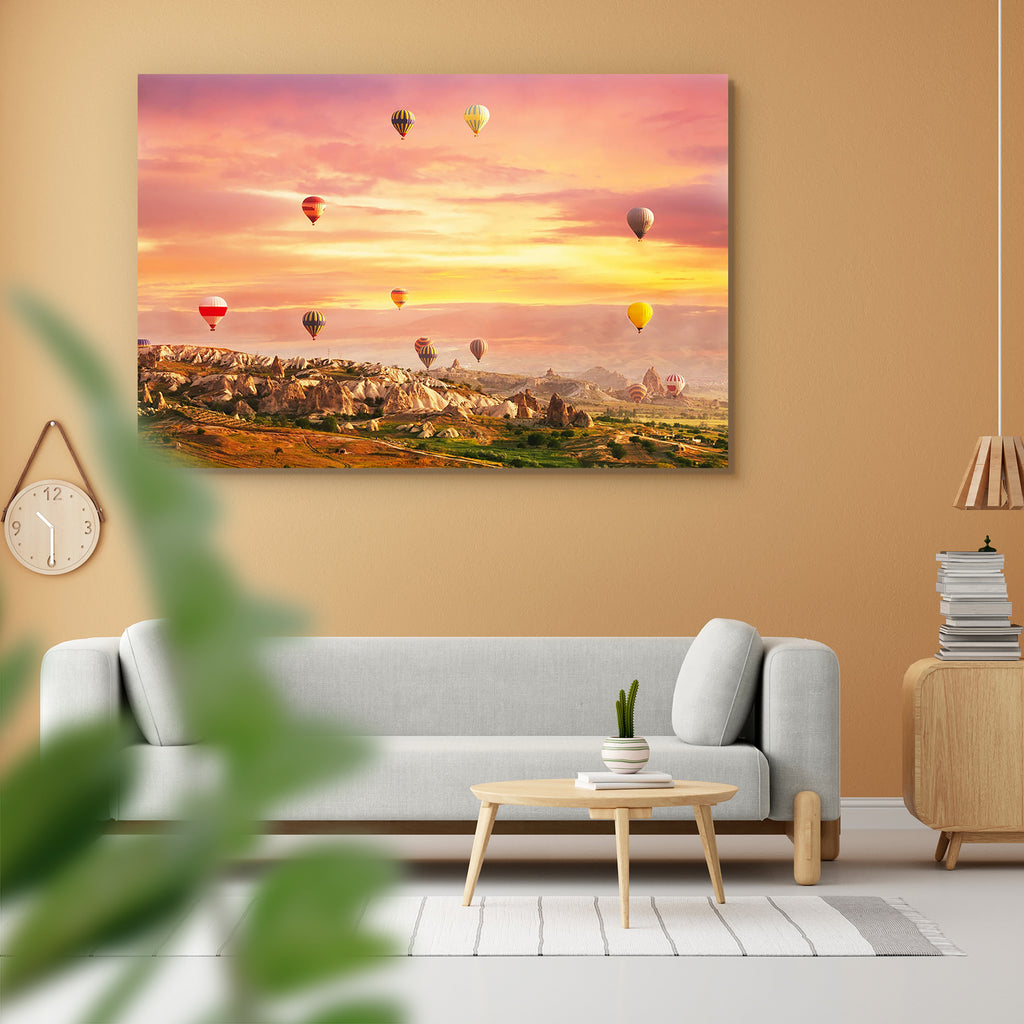 Fly Over Rocks In Cappadocia, Central Turkey Peel & Stick Vinyl Wall Sticker-Laminated Wall Stickers-ART_VN_UN-IC 5006786 IC 5006786, Ancient, Automobiles, Historical, Holidays, Landscapes, Marble and Stone, Medieval, Mountains, Nature, People, Scenic, Sunrises, Transportation, Travel, Turkish, Vehicles, Vintage, fly, over, rocks, in, cappadocia, central, turkey, peel, stick, vinyl, wall, sticker, sunrise, kapadokya, adventure, aerial, air, anatolia, balloon, ballooning, balloons, basket, colorful, experien