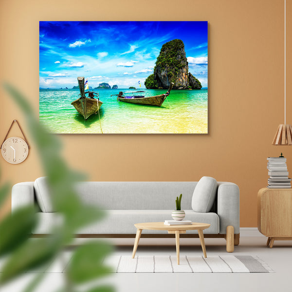 Boats On Tropical Pranang Beach, Krabi, Thailand Peel & Stick Vinyl Wall Sticker-Laminated Wall Stickers-ART_VN_UN-IC 5006787 IC 5006787, Asian, Automobiles, Boats, Conceptual, Holidays, Marble and Stone, Nature, Nautical, Scenic, Transportation, Travel, Tropical, Vehicles, on, pranang, beach, krabi, thailand, peel, stick, vinyl, wall, sticker, for, home, decoration, boat, asia, blue, clean, clear, concept, group, holiday, ideal, idyllic, island, karst, limestone, long, tail, railay, relax, relaxation, reso