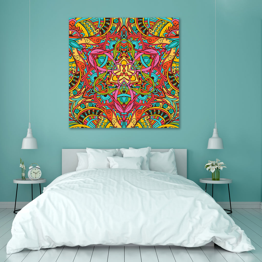 Abstract Ornament D1 Peel & Stick Vinyl Wall Sticker - Laminated Wall Stickers - ArtzFolio.com