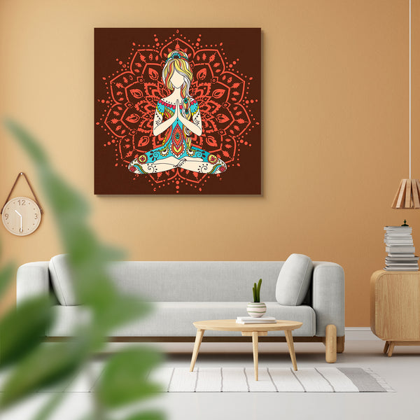 Yoga D2 Peel & Stick Vinyl Wall Sticker-Laminated Wall Stickers-ART_VN_UN-IC 5006803 IC 5006803, Ancient, Asian, Botanical, Culture, Decorative, Digital, Digital Art, Ethnic, Floral, Flowers, Geometric, Geometric Abstraction, Graphic, Hand Drawn, Historical, Indian, Mandala, Medieval, Nature, Signs, Signs and Symbols, Spiritual, Sports, Symbols, Traditional, Tribal, Vintage, World Culture, yoga, d2, peel, stick, vinyl, wall, sticker, for, home, decoration, asia, balance, body, chakra, design, emblem, exerci