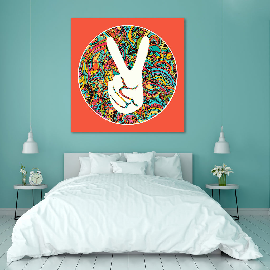 Hippie Doodle Peel & Stick Vinyl Wall Sticker-Laminated Wall Stickers-ART_VN_UN-IC 5006818 IC 5006818, 70s, Abstract Expressionism, Abstracts, Art and Paintings, Botanical, Circle, Digital, Digital Art, Drawing, Floral, Flowers, Graphic, Hearts, Icons, Illustrations, Love, Mandala, Music, Music and Dance, Music and Musical Instruments, Musical Instruments, Nature, Pop Art, Retro, Romance, Semi Abstract, Signs, Signs and Symbols, Symbols, Watercolour, hippie, doodle, peel, stick, vinyl, wall, sticker, abstra