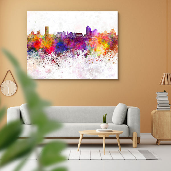 New Haven Skyline, US State of Connecticut Peel & Stick Vinyl Wall Sticker-Laminated Wall Stickers-ART_VN_UN-IC 5006819 IC 5006819, Abstract Expressionism, Abstracts, Ancient, Architecture, Art and Paintings, Cities, City Views, Historical, Illustrations, Landmarks, Medieval, Panorama, Places, Semi Abstract, Skylines, Splatter, Vintage, Watercolour, new, haven, skyline, us, state, of, connecticut, peel, stick, vinyl, wall, sticker, for, home, decoration, abstract, art, bright, cityscape, color, colorful, cr