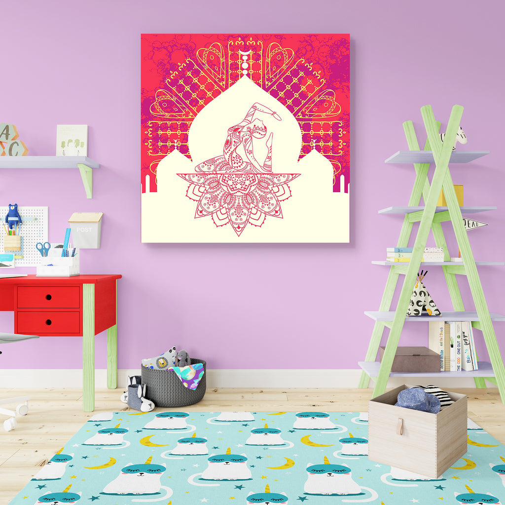 Traditional Indian Arabic Art D3 Peel & Stick Vinyl Wall Sticker-Laminated Wall Stickers-ART_VN_UN-IC 5006899 IC 5006899, Allah, Ancient, Arabic, Asian, Birthday, Botanical, Culture, Decorative, Digital, Digital Art, Ethnic, Floral, Flowers, Geometric, Geometric Abstraction, Graphic, Hand Drawn, Historical, Illustrations, Indian, Islam, Mandala, Medieval, Nature, Signs, Signs and Symbols, Spiritual, Sports, Symbols, Traditional, Tribal, Vintage, World Culture, art, d3, peel, stick, vinyl, wall, sticker, asi