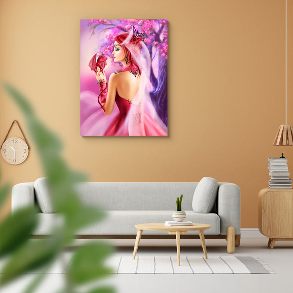 Queen & Red Dragon Sakura Peel & Stick Vinyl Wall Sticker-Laminated Wall Stickers-ART_VN_UN-IC 5006902 IC 5006902, Fantasy, queen, red, dragon, sakura, peel, stick, vinyl, wall, sticker, for, home, decoration, beautiful, woman, background, artzfolio, wall sticker, wall stickers, wallpaper sticker, wall stickers for bedroom, wall decoration items for bedroom, wall decor for bedroom, wall stickers for hall, wall stickers for living room, vinyl stickers for wall, vinyl stickers for furniture, wall decal, wall 