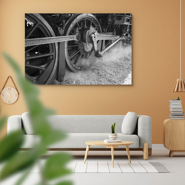 Iron Wheels of Stream Engine Peel & Stick Vinyl Wall Sticker-Laminated Wall Stickers-ART_VN_UN-IC 5006903 IC 5006903, Ancient, Art and Paintings, Automobiles, Black, Black and White, Historical, Medieval, Perspective, Retro, Sports, Transportation, Travel, Vehicles, Vintage, White, Metallic, iron, wheels, of, stream, engine, peel, stick, vinyl, wall, sticker, for, home, decoration, antique, burned, classic, drive, equipment, heavy, history, industrial, industry, land, light, lock, locomotive, machine, metal
