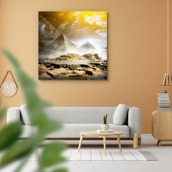 Orange Storm Clouds & Fog Over Egyptian Pyramids Peel & Stick Vinyl Wall Sticker-Laminated Wall Stickers-ART_VN_UN-IC 5006960 IC 5006960, African, Ancient, Animals, Architecture, Automobiles, Eygptian, Historical, Landscapes, Marble and Stone, Medieval, Scenic, Sunrises, Sunsets, Transportation, Travel, Vehicles, Vintage, orange, storm, clouds, fog, over, egyptian, pyramids, peel, stick, vinyl, wall, sticker, for, home, decoration, animal, archaeology, attraction, cairo, camel, cheops, desert, destination, 