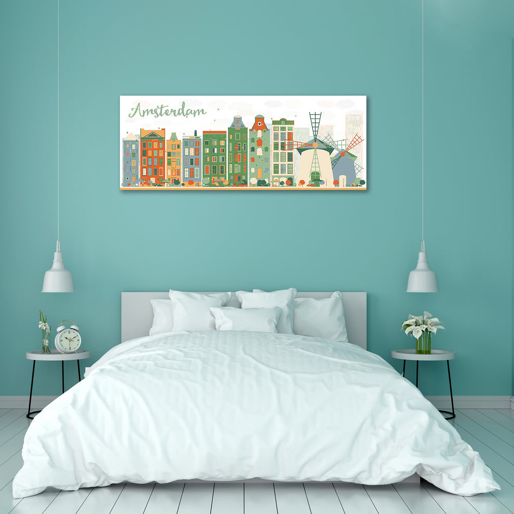 Amsterdam City Skyline, The Netherlands Peel & Stick Vinyl Wall Sticker-Laminated Wall Stickers-ART_VN_UN-IC 5006980 IC 5006980, Abstract Expressionism, Abstracts, Architecture, Automobiles, Black and White, Business, Cities, City Views, Digital, Digital Art, God Ram, Graphic, Hinduism, Illustrations, Landmarks, Landscapes, Modern Art, Panorama, Places, Scenic, Semi Abstract, Skylines, Transportation, Travel, Urban, Vehicles, White, amsterdam, city, skyline, the, netherlands, peel, stick, vinyl, wall, stick