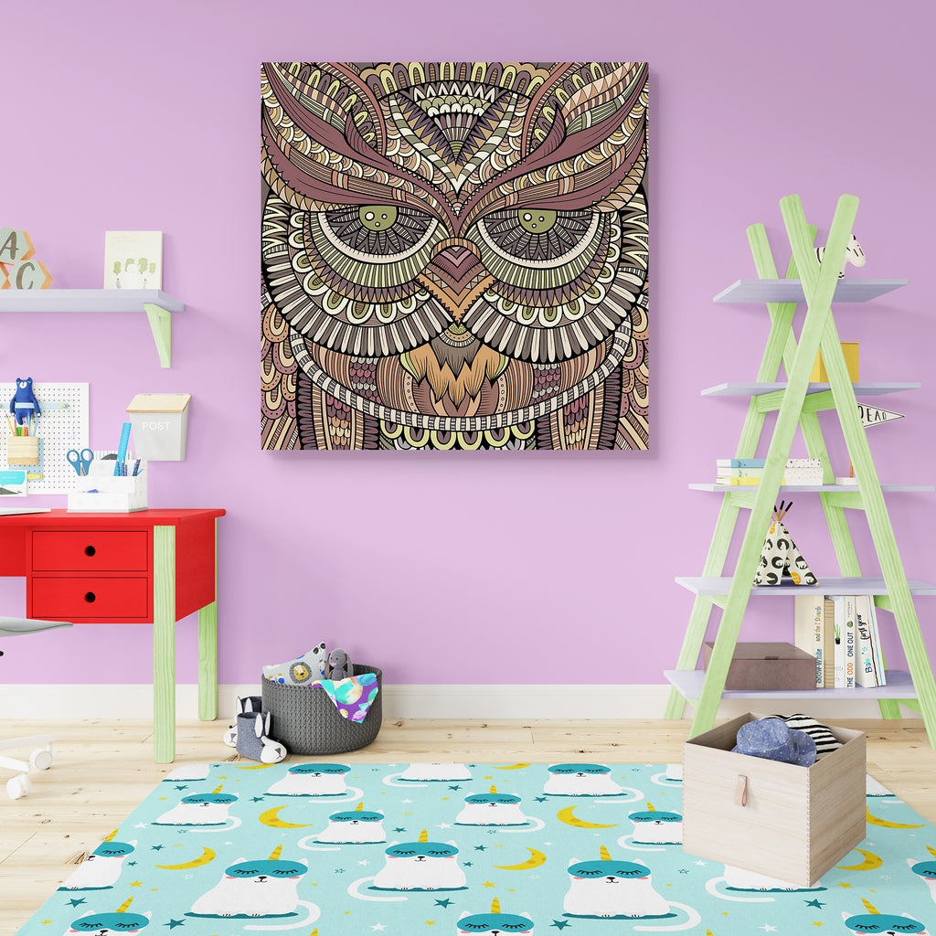 Owl Portrait D2 Peel & Stick Vinyl Wall Sticker-Laminated Wall Stickers-ART_VN_UN-IC 5006988 IC 5006988, Abstract Expressionism, Abstracts, Ancient, Animals, Animated Cartoons, Art and Paintings, Birds, Caricature, Cartoons, Culture, Decorative, Digital, Digital Art, Ethnic, Folk Art, Graphic, Hipster, Historical, Illustrations, Medieval, Modern Art, Nature, Retro, Scenic, Semi Abstract, Signs, Signs and Symbols, Sketches, Symbols, Traditional, Tribal, Vintage, Wildlife, World Culture, owl, portrait, d2, pe
