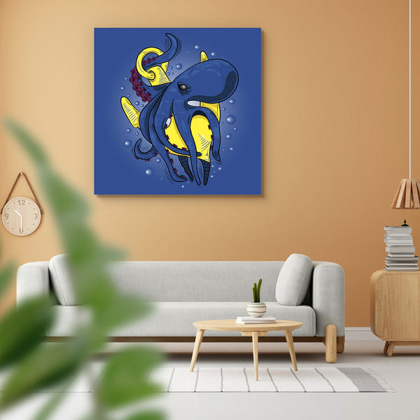 Octopus Monster With A Ship's Anchor Peel & Stick Vinyl Wall Sticker-Laminated Wall Stickers-ART_VN_UN-IC 5006990 IC 5006990, Animals, Animated Cartoons, Art and Paintings, Black, Black and White, Caricature, Cartoons, Digital, Digital Art, Drawing, Graphic, Illustrations, Nature, Scenic, Signs, Signs and Symbols, octopus, monster, with, a, ship's, anchor, peel, stick, vinyl, wall, sticker, for, home, decoration, animal, aquatic, art, cartoon, creature, cuttlefish, design, feeler, giant, illustration, inver