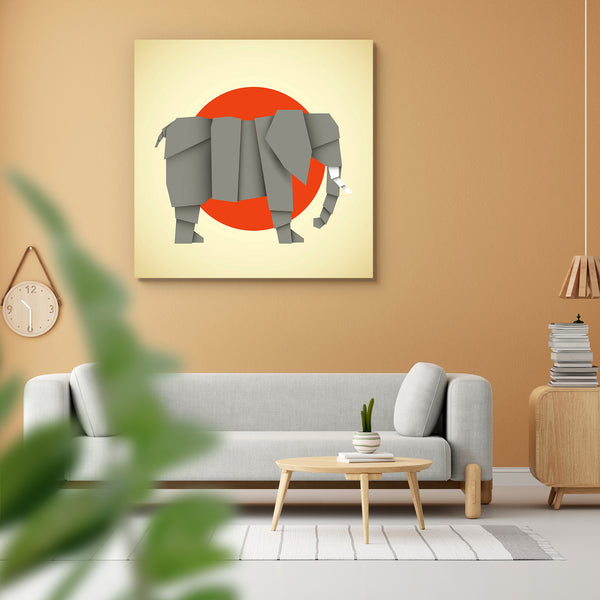 Origami Elephant Peel & Stick Vinyl Wall Sticker-Laminated Wall Stickers-ART_VN_UN-IC 5007001 IC 5007001, Animals, Art and Paintings, Decorative, Signs, Signs and Symbols, Wildlife, origami, elephant, peel, stick, vinyl, wall, sticker, for, home, decoration, animal, art, artistic, creative, decor, decorations, design, designs, elephants, fold, folded, handmade, mammal, mammals, paper, papers, trunk, trunks, wild, work, working, artzfolio, wall sticker, wall stickers, wallpaper sticker, wall stickers for bed