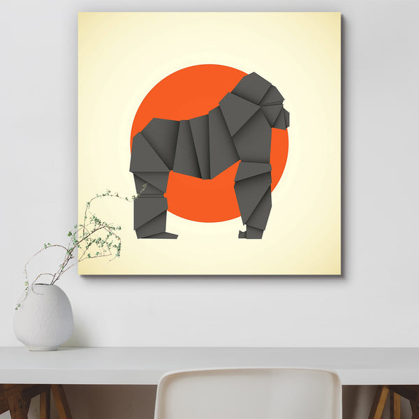 Origami Gorilla Peel & Stick Vinyl Wall Sticker-Laminated Wall Stickers-ART_VN_UN-IC 5007003 IC 5007003, Animals, Art and Paintings, Decorative, Signs, Signs and Symbols, Wildlife, origami, gorilla, peel, stick, vinyl, wall, sticker, for, home, decoration, animal, ape, apes, art, artistic, creative, danger, dangers, decor, decorations, design, designs, fold, folded, handmade, mammal, mammals, paper, papers, scary, wild, work, working, artzfolio, wall sticker, wall stickers, wallpaper sticker, wall stickers 
