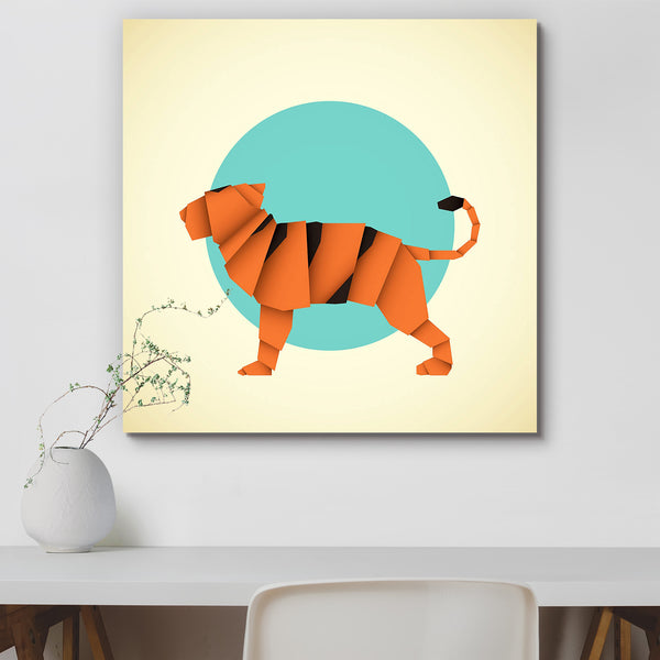 Origami Tiger Peel & Stick Vinyl Wall Sticker-Laminated Wall Stickers-ART_VN_UN-IC 5007004 IC 5007004, Animals, Art and Paintings, Decorative, Signs, Signs and Symbols, Wildlife, origami, tiger, peel, stick, vinyl, wall, sticker, for, home, decoration, animal, art, artistic, creative, decor, decorations, design, designs, feline, fold, folded, handmade, mammal, mammals, paper, papers, tigers, wild, wildcats, work, working, artzfolio, wall sticker, wall stickers, wallpaper sticker, wall stickers for bedroom, 