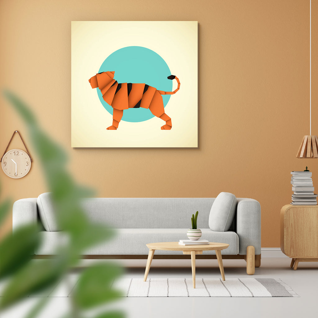Origami Tiger Peel & Stick Vinyl Wall Sticker-Laminated Wall Stickers-ART_VN_UN-IC 5007004 IC 5007004, Animals, Art and Paintings, Decorative, Signs, Signs and Symbols, Wildlife, origami, tiger, peel, stick, vinyl, wall, sticker, animal, art, artistic, creative, decor, decoration, decorations, design, designs, feline, fold, folded, handmade, mammal, mammals, paper, papers, tigers, wild, wildcats, work, working, artzfolio, wall sticker, wall stickers, wallpaper sticker, wall stickers for bedroom, wall decora