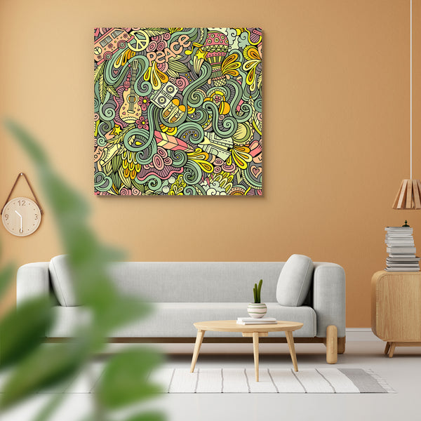 Hippie Cartoon Doodles D3 Peel & Stick Vinyl Wall Sticker-Laminated Wall Stickers-ART_VN_UN-IC 5007013 IC 5007013, Abstract Expressionism, Abstracts, Ancient, Animated Cartoons, Art and Paintings, Botanical, Caricature, Cartoons, Culture, Ethnic, Floral, Flowers, Hand Drawn, Hearts, Historical, Holidays, Illustrations, Love, Medieval, Music, Music and Dance, Music and Musical Instruments, Nature, Patterns, People, Retro, Romance, Semi Abstract, Signs, Signs and Symbols, Symbols, Traditional, Tribal, Vintage
