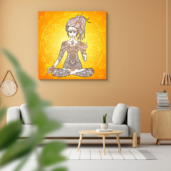 Girl Meditates In The Lotus Position D1 Peel & Stick Vinyl Wall Sticker-Laminated Wall Stickers-ART_VN_UN-IC 5007017 IC 5007017, Art and Paintings, Botanical, Culture, Ethnic, Floral, Flowers, Geometric, Geometric Abstraction, Hearts, Indian, Love, Mandala, Nature, Retro, Spiritual, Traditional, Tribal, World Culture, girl, meditates, in, the, lotus, position, d1, peel, stick, vinyl, wall, sticker, for, home, decoration, afro, hair, dreadlocks, dreads, exercise, fitness, flower, of, life, power, geometry, h