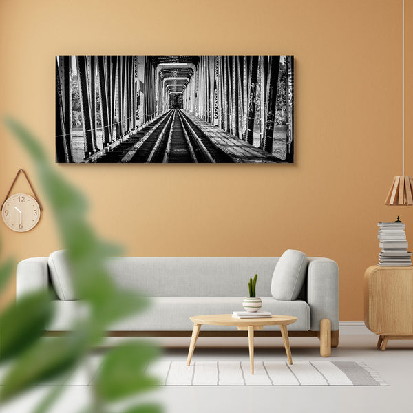 Railway Bridge & Tracks From Yesteryear in Canada Peel & Stick Vinyl Wall Sticker-Laminated Wall Stickers-ART_VN_UN-IC 5007044 IC 5007044, Black, Black and White, Perspective, Retro, Sports, Transportation, Travel, White, Metallic, railway, bridge, tracks, from, yesteryear, in, canada, peel, stick, vinyl, wall, sticker, for, home, decoration, abandoned, girders, gloomy, grey, hazardous, industrial, infrastructure, linear, lines, lumber, old, overpass, planks, rails, retired, steel, structure, ties, transpor