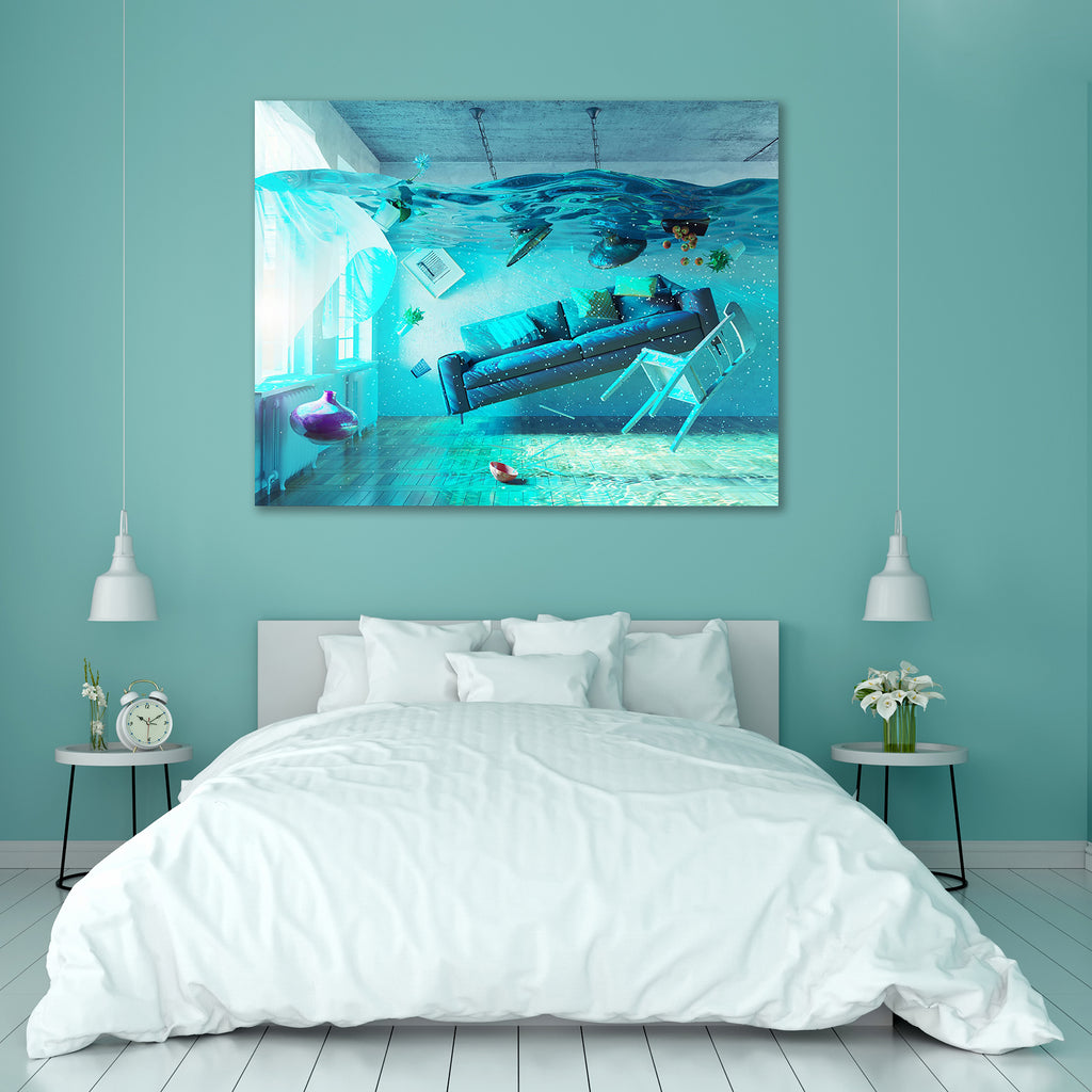 An Underwater View Peel & Stick Vinyl Wall Sticker-Laminated Wall Stickers-ART_VN_UN-IC 5007055 IC 5007055, 3D, Architecture, Modern Art, Signs, Signs and Symbols, an, underwater, view, peel, stick, vinyl, wall, sticker, insurance, flood, plumbing, apartment, home, disaster, water, leak, plumber, flooding, accident, house, damage, concept, emergency, bubbles, chair, contemporary, creative, curtains, decor, decoration, design, diving, flooded, furniture, indoors, inside, interior, leaking, lifestyle, living,