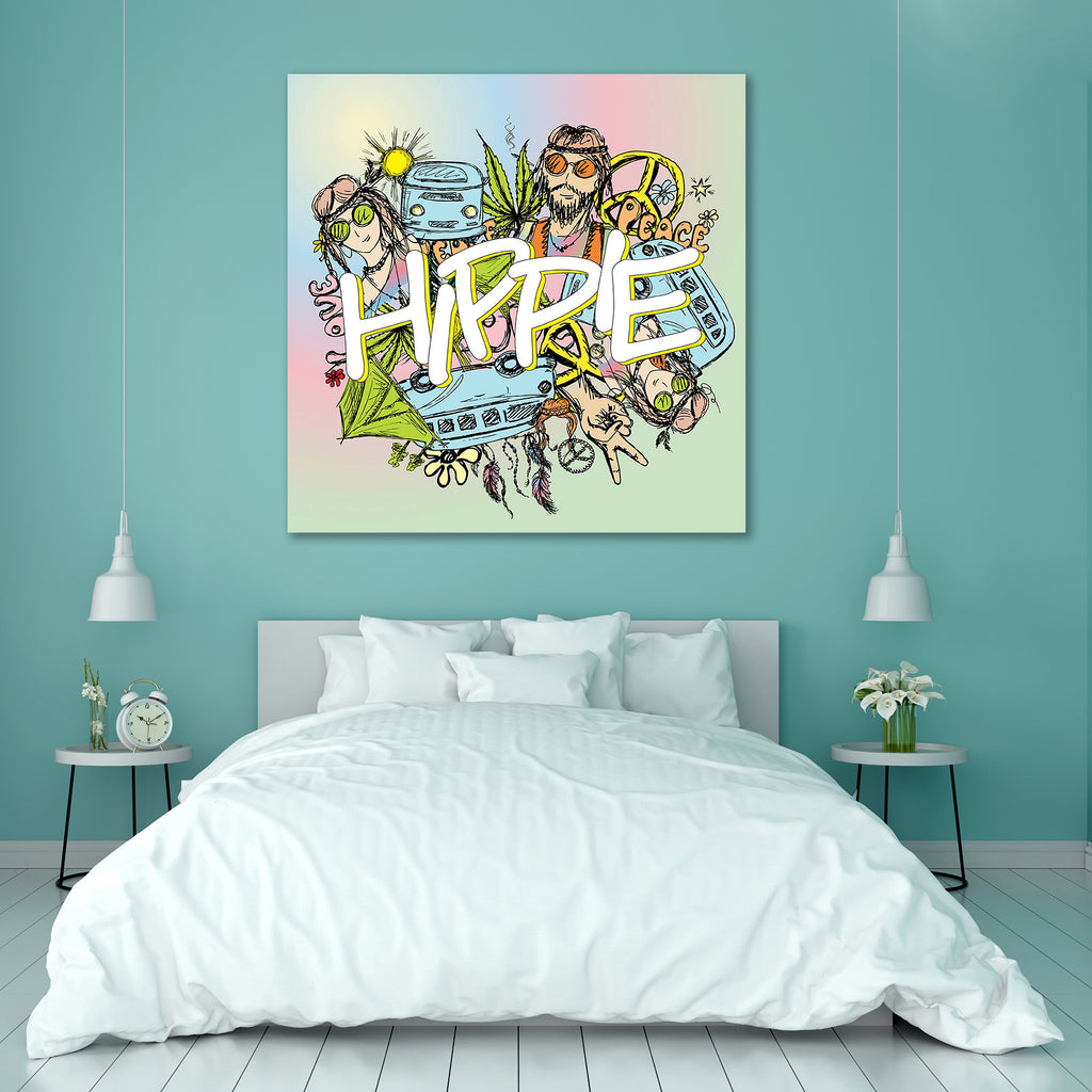 Hippie Design Peel & Stick Vinyl Wall Sticker-Laminated Wall Stickers-ART_VN_UN-IC 5007091 IC 5007091, Art and Paintings, Black and White, Botanical, Cars, Decorative, Fantasy, Fashion, Floral, Flowers, Hearts, Illustrations, Indian, Love, Music, Music and Dance, Music and Musical Instruments, Nature, Romance, Scenic, Signs, Signs and Symbols, Sketches, White, hippie, design, peel, stick, vinyl, wall, sticker, acoustic, art, auto, beautiful, beauty, bus, car, cute, doodle, drawn, dreams, feather, female, fl