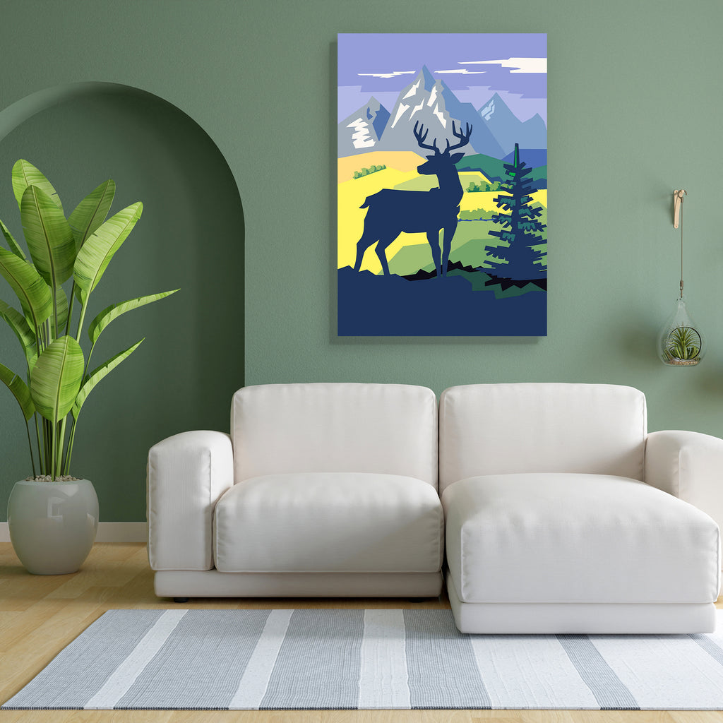 Vector Deer In Forest Peel & Stick Vinyl Wall Sticker-Laminated Wall Stickers-ART_VN_UN-IC 5007110 IC 5007110, Animals, Art and Paintings, Birds, Digital, Digital Art, Graphic, Illustrations, Landscapes, Mountains, Nature, Panorama, Patterns, Scenic, Signs, Signs and Symbols, Wildlife, vector, deer, in, forest, peel, stick, vinyl, wall, sticker, adventure, alps, animal, art, background, beautiful, blue, canada, collection, colorful, design, eat, element, environment, extreme, fauna, green, hiking, hill, ill