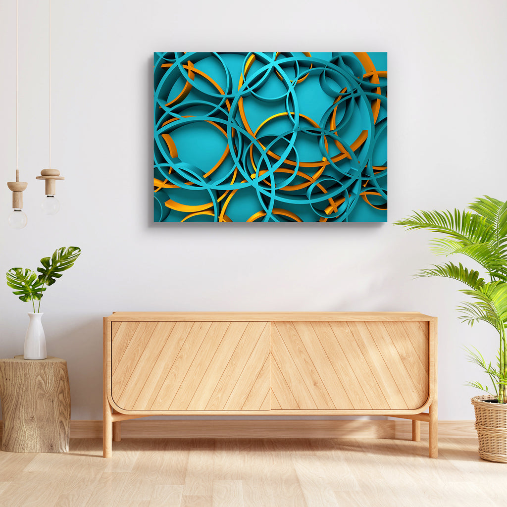 Abstract Chaotic Geometry D1 Peel & Stick Vinyl Wall Sticker - Laminated Wall Stickers - ArtzFolio.com