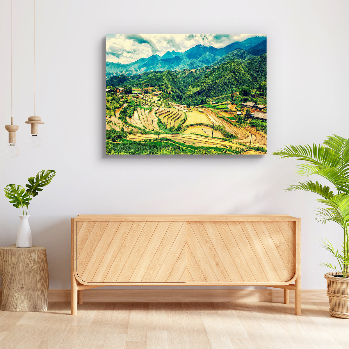 Rice Paddy Fields, Near Sapa, Vietnam Peel & Stick Vinyl Wall Sticker ...