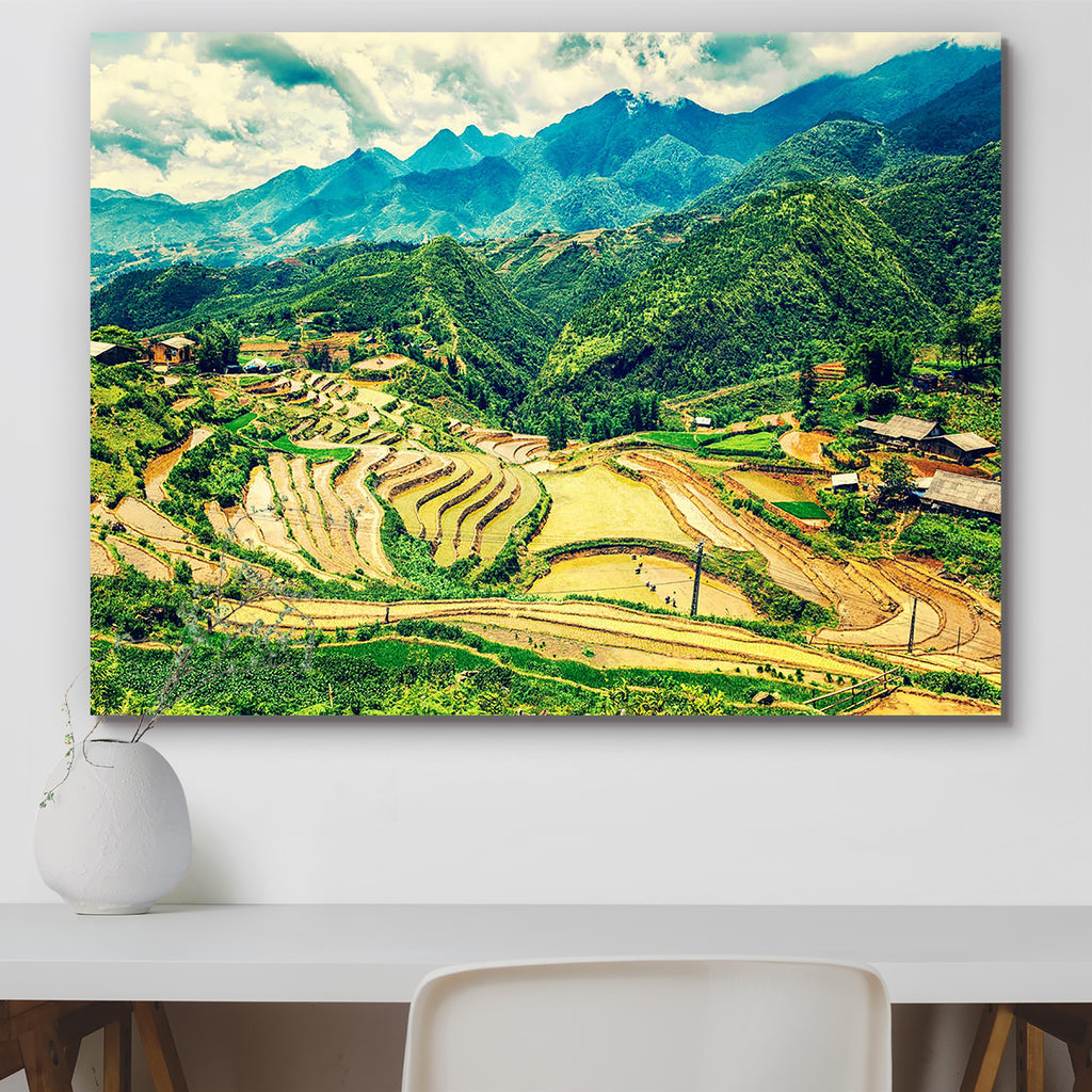 Rice Paddy Fields, Near Sapa, Vietnam Peel & Stick Vinyl Wall Sticker ...