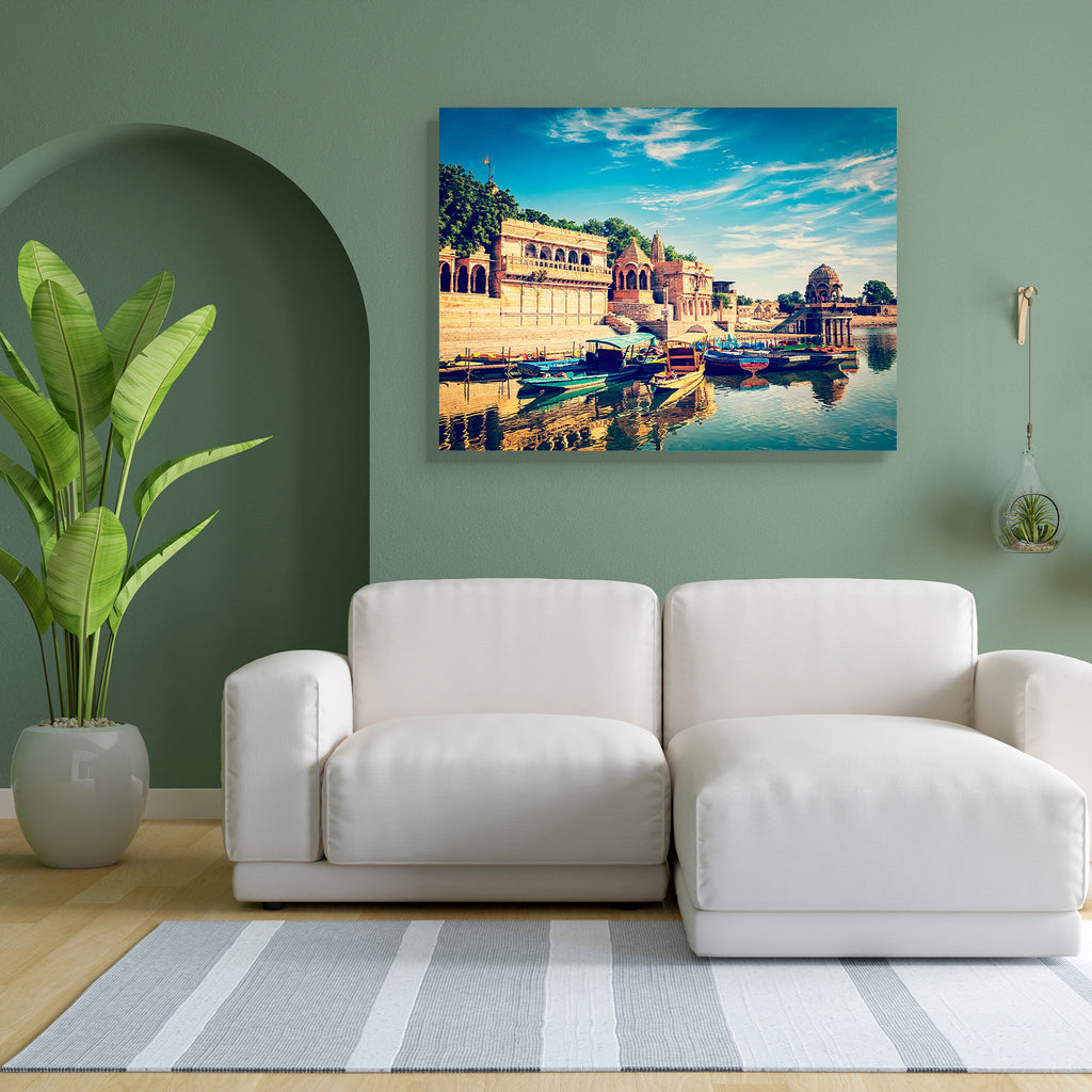 Gadi Sagar Lake of Jaisalmer, Rajasthan D1 Peel & Stick Vinyl Wall Sticker-Laminated Wall Stickers-ART_VN_UN-IC 5007132 IC 5007132, Ancient, Architecture, Automobiles, Boats, Hipster, Historical, Indian, Landscapes, Medieval, Nature, Nautical, Retro, Scenic, Transportation, Travel, Vehicles, Vintage, gadi, sagar, lake, of, jaisalmer, rajasthan, d1, peel, stick, vinyl, wall, sticker, attraction, boat, cloud, clouds, day, daylight, faded, india, land, landscape, outdoors, pond, reservoir, styled, scenery, sig