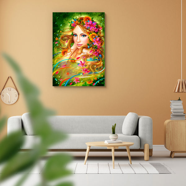 Woman with Summer Flowers Peel & Stick Vinyl Wall Sticker-Laminated Wall Stickers-ART_VN_UN-IC 5007142 IC 5007142, Fantasy, Fashion, Individuals, Portraits, woman, with, summer, flowers, peel, stick, vinyl, wall, sticker, for, home, decoration, spring, beautiful, fairy, flowers., nature., portrait, artzfolio, wall sticker, wall stickers, wallpaper sticker, wall stickers for bedroom, wall decoration items for bedroom, wall decor for bedroom, wall stickers for hall, wall stickers for living room, vinyl sticke