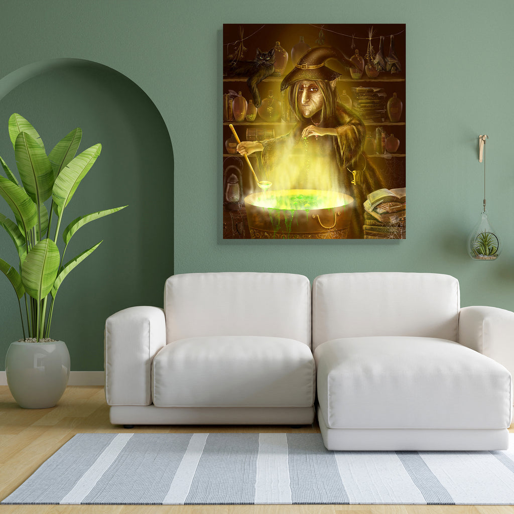 Magician Old Witch Cooks A Potion Peel & Stick Vinyl Wall Sticker-Laminated Wall Stickers-ART_VN_UN-IC 5007145 IC 5007145, Others, magician, old, witch, cooks, a, potion, peel, stick, vinyl, wall, sticker, witch., artzfolio, wall sticker, wall stickers, wallpaper sticker, wall stickers for bedroom, wall decoration items for bedroom, wall decor for bedroom, wall stickers for hall, wall stickers for living room, vinyl stickers for wall, vinyl stickers for furniture, wall decal, wall stickers for kids, vinyl w