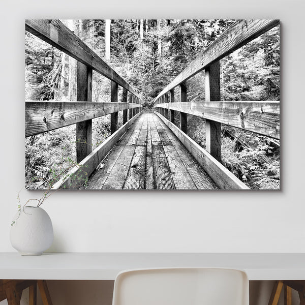 Wooden Bridge Peel & Stick Vinyl Wall Sticker-Laminated Wall Stickers-ART_VN_UN-IC 5007150 IC 5007150, Architecture, Black, Black and White, Landscapes, Nature, Perspective, Scenic, White, Wooden, bridge, peel, stick, vinyl, wall, sticker, for, home, decoration, texture, forest, woods, hiking, walking, outdoors, recreation, olympic, national, washington, vacation, tourism, and, textured, artzfolio, wall sticker, wall stickers, wallpaper sticker, wall stickers for bedroom, wall decoration items for bedroom, 