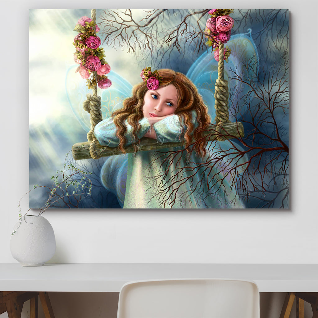 Fairy Butterfly On Swing Peel & Stick Vinyl Wall Sticker-Laminated Wall Stickers-ART_VN_UN-IC 5007151 IC 5007151, Others, fairy, butterfly, on, swing, peel, stick, vinyl, wall, sticker, beautiful, young, swing., illustration., artzfolio, wall sticker, wall stickers, wallpaper sticker, wall stickers for bedroom, wall decoration items for bedroom, wall decor for bedroom, wall stickers for hall, wall stickers for living room, vinyl stickers for wall, vinyl stickers for furniture, wall decal, wall stickers for 