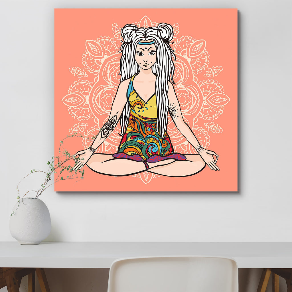 Hippie Girl With Dreadlocks in Yoga Poses Peel & Stick Vinyl Wall Sticker-Laminated Wall Stickers-ART_VN_UN-IC 5007159 IC 5007159, 70s, Animated Cartoons, Caricature, Cartoons, Fashion, Illustrations, Indian, Love, Mandala, Music, Music and Dance, Music and Musical Instruments, Nature, People, Retro, Romance, Scenic, Wooden, hippie, girl, with, dreadlocks, in, yoga, poses, peel, stick, vinyl, wall, sticker, afro, hair, array, autumn, beautiful, beauty, blowball, cartoon, color, dress, female, flower, of, li