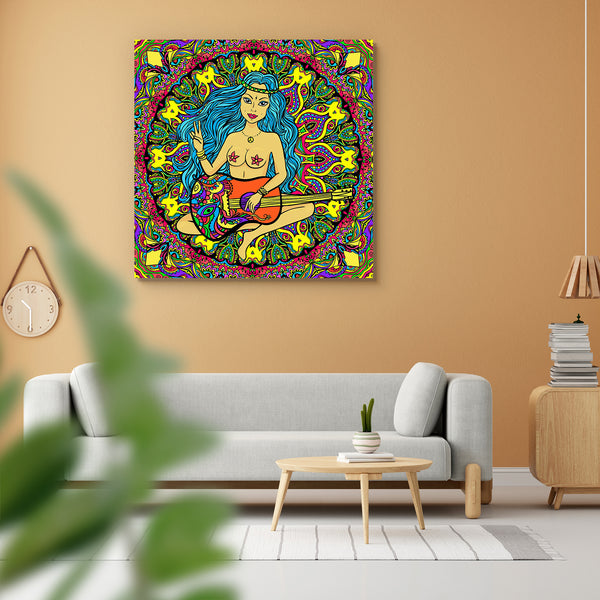 Hippie Girl D2 Peel & Stick Vinyl Wall Sticker-Laminated Wall Stickers-ART_VN_UN-IC 5007161 IC 5007161, 70s, Animated Cartoons, Botanical, Caricature, Cars, Cartoons, Culture, Ethnic, Fashion, Floral, Flowers, Illustrations, Love, Mandala, Music, Music and Dance, Music and Musical Instruments, Nature, Patterns, Retro, Romance, Scenic, Signs, Signs and Symbols, Traditional, Tribal, World Culture, hippie, girl, d2, peel, stick, vinyl, wall, sticker, for, home, decoration, boho, car, cartoon, design, pattern, 