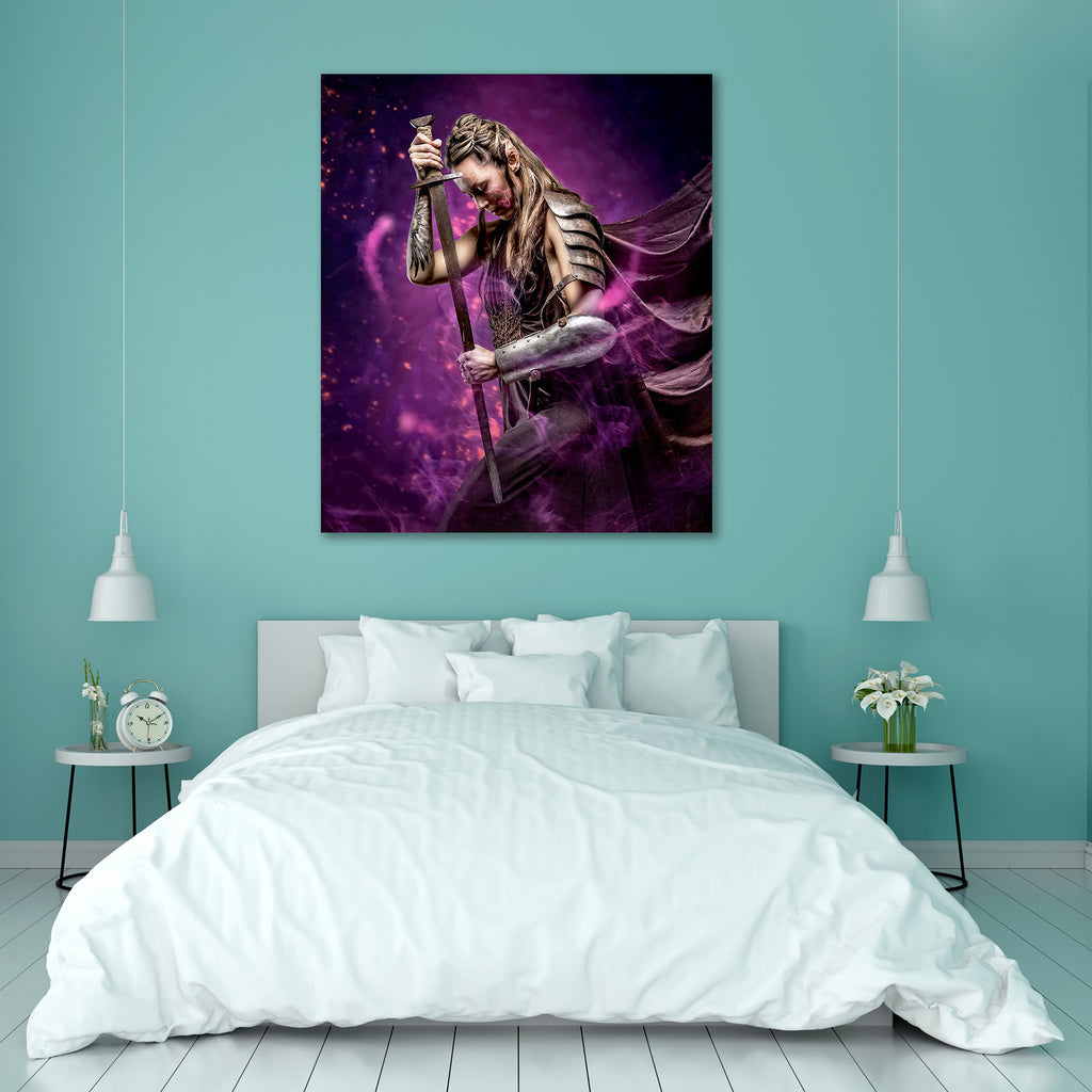 Elf Woman In Armor Holding Sword Peel & Stick Vinyl Wall Sticker-Laminated Wall Stickers-ART_VN_UN-IC 5007172 IC 5007172, Ancient, Art and Paintings, Fantasy, Fashion, Historical, Individuals, Medieval, Portraits, Vintage, elf, woman, in, armor, holding, sword, peel, stick, vinyl, wall, sticker, art, artistic, background, beautiful, beauty, body, paint, concept, costume, creative, danger, dangerous, dreamlike, face, fairy, female, fight, fighter, filters, glamour, hair, hairstyle, history, imagination, magi