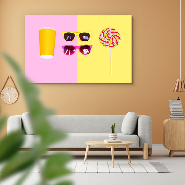 Sunglasses and Lollipop Peel & Stick Vinyl Wall Sticker-Laminated Wall Stickers-ART_VN_UN-IC 5007185 IC 5007185, Beverage, Cuisine, Fashion, Food, Food and Beverage, Food and Drink, Holidays, Minimalism, Pop Art, sunglasses, and, lollipop, peel, stick, vinyl, wall, sticker, for, home, decoration, accessory, background, beautiful, bright, candy, caramel, color, colorful, concept, confectionery, cool, cup, delicious, dessert, drink, eat, eyewear, female, flat, lay, fun, funky, glasses, juice, lolly, meal, obj