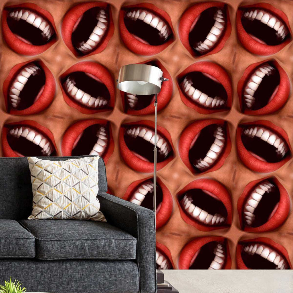 Smiling Mouths, Abstract Expressionism, Abstracts, Geometric, Geometric Abstraction, Patterns, Semi Abstract, Surrealism, 3d, adhesive, bathroom, bedroom, furniture, home, kids, kitchen, living, non pvc, oil, panel, paper, peel, resistant, roll, room, self, sheet, stick, sticker, tiles, vinyl, wall, wallpaper, waterproof, , , , 