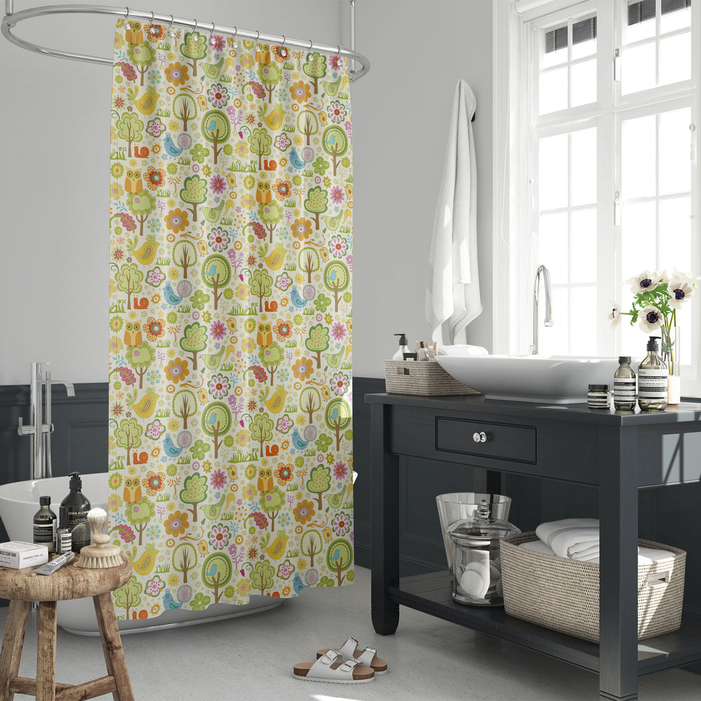 Chirpy Bird Washable Waterproof Shower Curtain-Shower Curtains-CUR_SH_EL-IC 5007191 IC 5007191, Birds, Botanical, Floral, Flowers, Nature, Patterns, chirpy, bird, washable, waterproof, shower, curtain, seamless, pattern, artzfolio, shower curtain, bathroom curtain, eyelet shower curtain, waterproof shower curtain, kids shower curtain, washable curtain, 7feet shower curtain, washroom curtain, set of 2 curtain, pvc shower curtain, designer shower curtain, shower curtain 6feet, bath curtain, polyester shower c