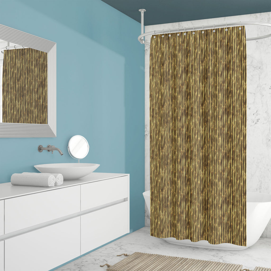 Bamboo Art Washable Waterproof Shower Curtain-Shower Curtains-CUR_SH_EL-IC 5007192 IC 5007192, Abstract Expressionism, Abstracts, Asian, Chinese, Culture, Ethnic, Japanese, Nature, Patterns, Scenic, Semi Abstract, Signs, Signs and Symbols, Traditional, Tribal, Tropical, Wooden, World Culture, bamboo, art, washable, waterproof, shower, curtain, abstract, asia, background, bark, beige, branch, brown, bunch, bundle, closeup, decor, design, fence, golden, interior, japan, joints, jungle, macro, material, natura