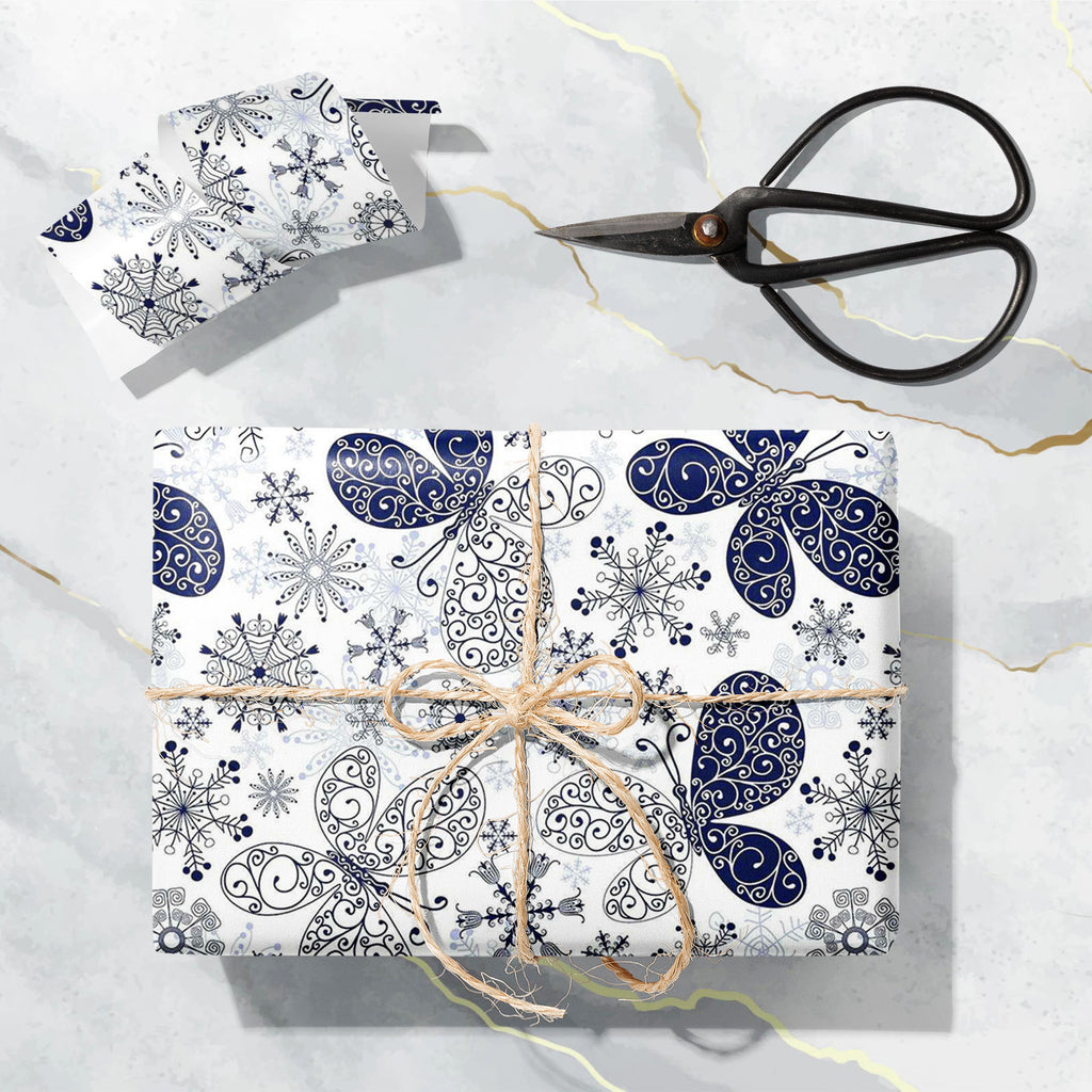 Snowflakes & Butterflies Art & Craft Gift Wrapping Paper-Wrapping Papers-WRP_PP-IC 5007197 IC 5007197, Ancient, Black and White, Christianity, Circle, Decorative, Digital, Digital Art, Drawing, Graphic, Historical, Illustrations, Medieval, Patterns, Retro, Signs, Signs and Symbols, Symbols, Vintage, White, snowflakes, butterflies, art, craft, gift, wrapping, paper, wallpaper, pattern, seamless, background, blue, butterfly, christmas, crack, crossing, crystal, curl, design, gentle, handwork, ice, illustratio