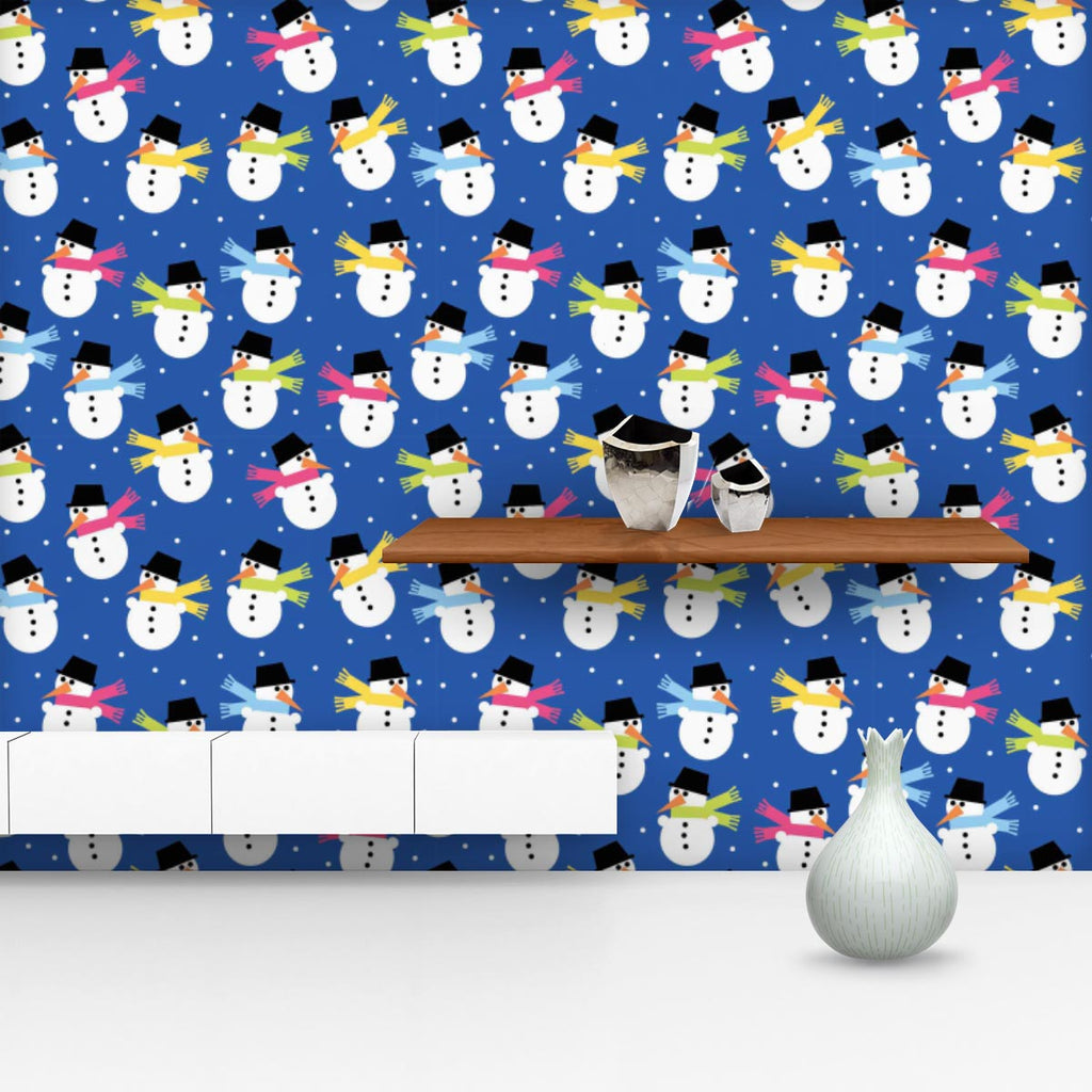 Snowman Wallpaper Roll-Wallpapers Peel & Stick-WAL_PA-IC 5007199 IC 5007199, Baby, Books, Children, Christianity, Decorative, Holidays, Illustrations, Kids, Patterns, Signs, Signs and Symbols, snowman, wallpaper, roll, background, blue, bonnet, celebration, child, christmas, cold, color, composition, cute, decor, design, element, fabric, frost, gift, gree, hat, holiday, illustration, kid, merry, night, ornament, ornate, party, pattern, pink, present, repeat, repetition, scarf, scrapbook, seamless, snow, sno
