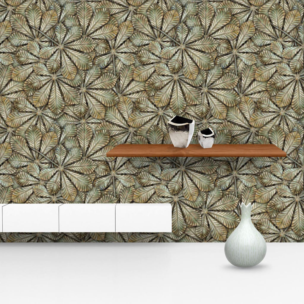 Chestnut Leafs Wallpaper Roll-Wallpapers Peel & Stick-WAL_PA-IC 5007204 IC 5007204, Art and Paintings, Botanical, Decorative, Floral, Flowers, Nature, Patterns, Metallic, chestnut, leafs, wallpaper, roll, seamless, pattern, art, backdrop, background, bronzed, brown, closeup, decorate, decoration, embellish, forge, greenish, hammered, leaf, metal, ornament, ornamental, oxide, plate, seamlessly, texture, wrought, artzfolio, wallpapers for bedroom, wall papers full sheet for living room, wallpapers for home, p