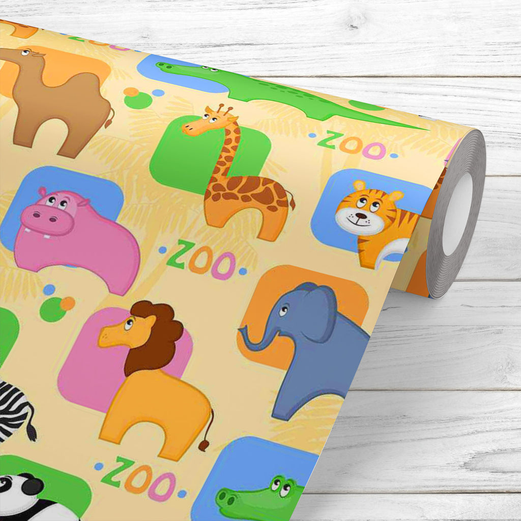 African Animals D1 Wallpaper Roll - Wallpapers Peel & Stick - ArtzFolio.com